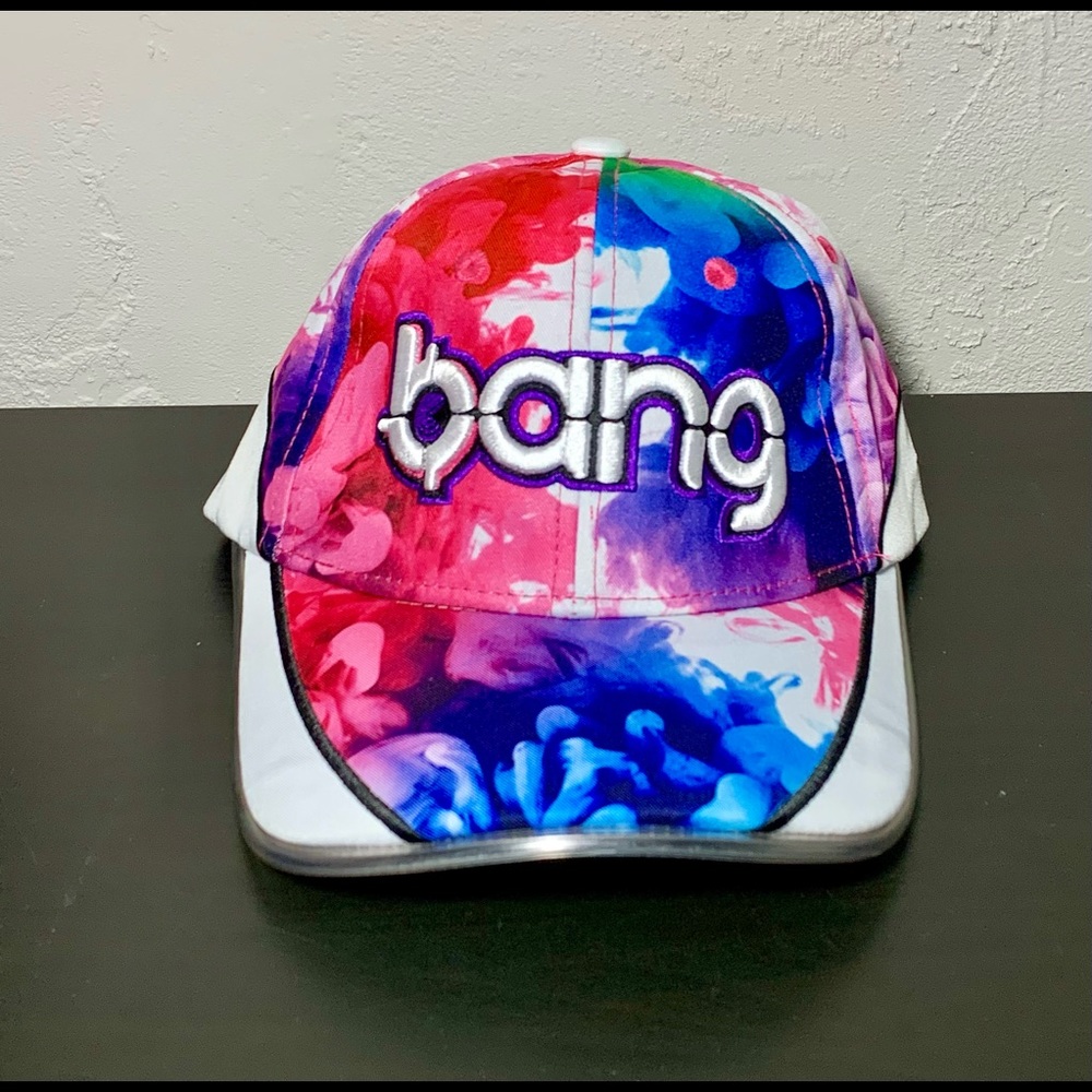 BANG Energy Drink Colorful Light Up Hat. Adult Adjustable.